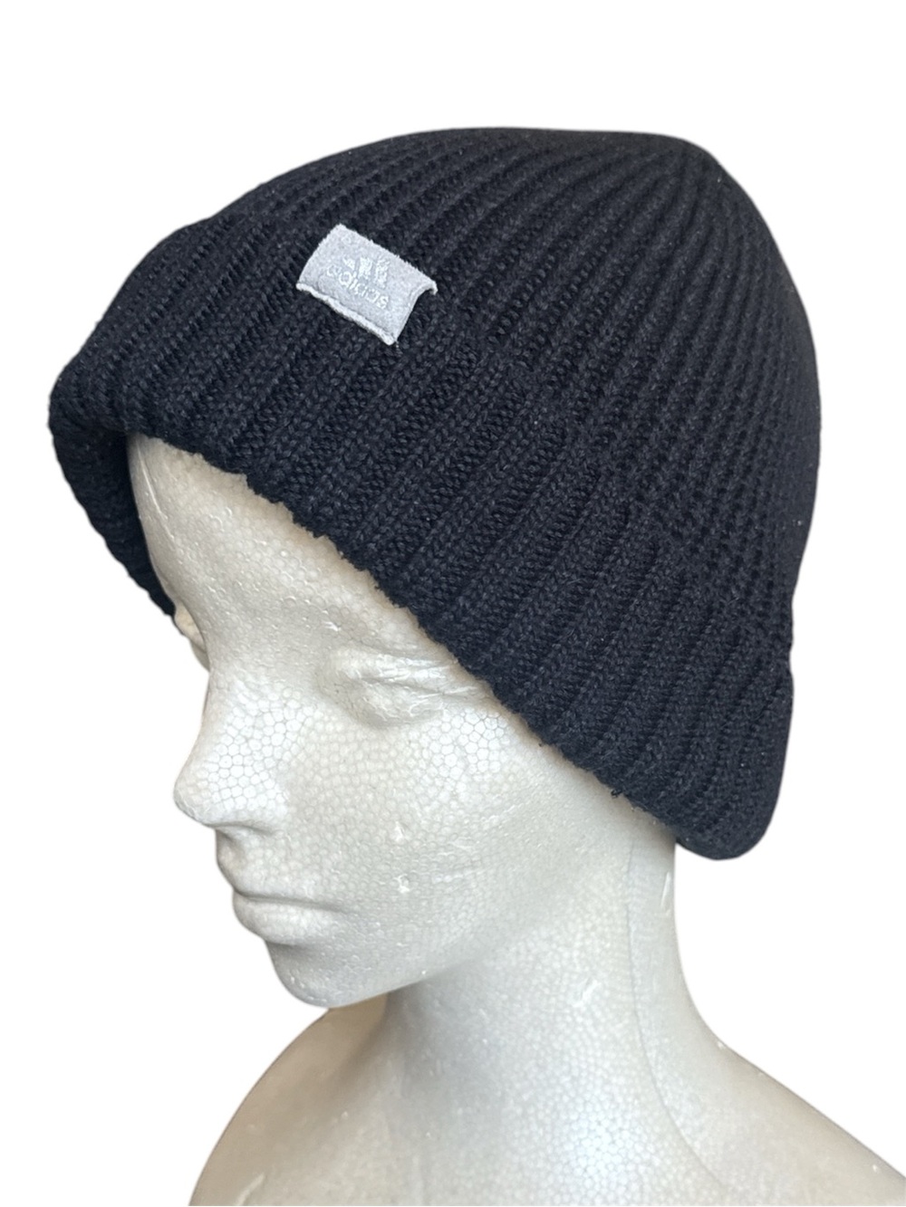 Adidas Knit Cuffed Beanie Hat Beanie Black Womens One Size
